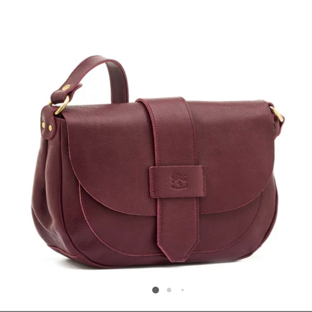 IL BISONTE LEATHER FAUSTA MED CROSSBODY MADE IN ITALY 🇮🇹